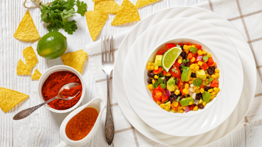 Salade mexicaine au maïs et aux haricots